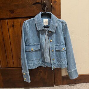 Sezane Terry Jacket Light Blue - Size 2